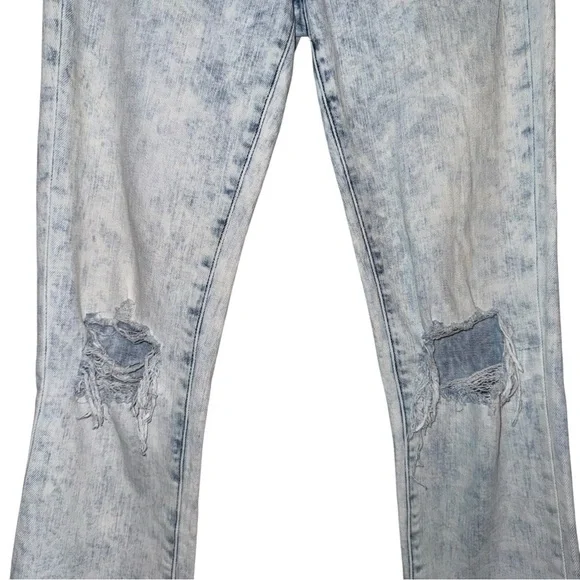 L'AGENCE High Line Skinny Jeans Calypso Distressed Destructed Acid Wash Size 25 - Picture 8 of 16
